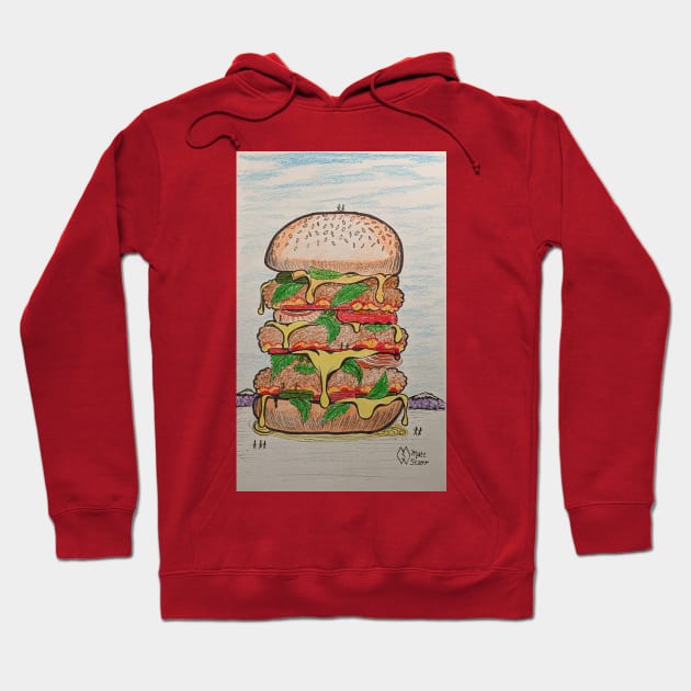 Mammoth Cheeseburger Mountain Hoodie by Matt Starr Fine Art